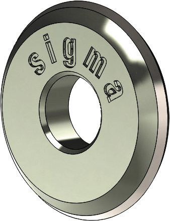 Sigma Spare Wheel with axle ART14U 12mm - suits Series 4 Up (4BU, 4CU, 4DU)