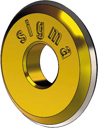 Sigma Titanium Wheel with axle ART14UT 12mm - suits Series 4 Up (4BU, 4CU, 4DU)