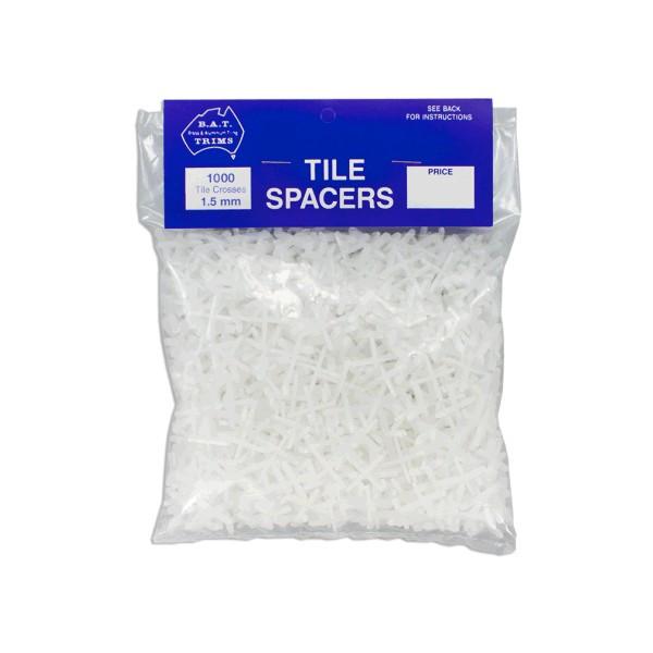 Bag of 1000 BAT 1.5 mm tile spacers