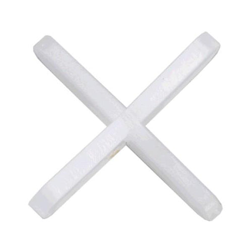 Close-up of a 1.5 mm cross tile spacer