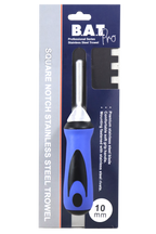 BAT Bright Steel Square Notch Trowel - Soft Grip