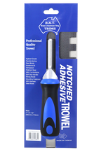 BAT Professional Stainless Steel Square Notch Trowel - Soft Grip
