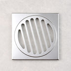 BAT Chrome Plated Floor Drain 100mm - Ultra Short Collar