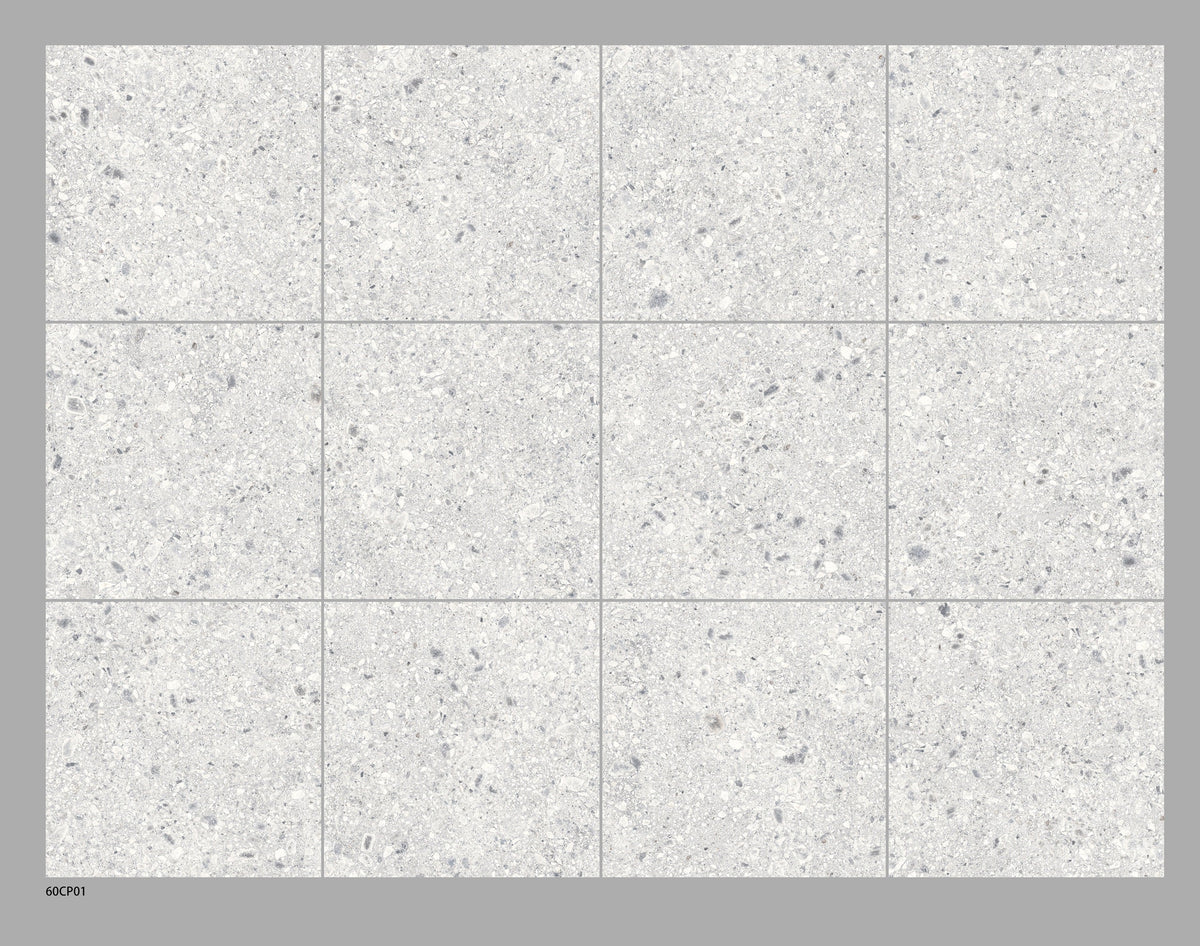 Terrazzo White Porcelain Tile