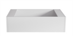 Malaga Matt White Vanity Kickboard