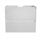 Malaga Matt White Wall Hung Vanity