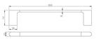 Celine 800 Single Towel Rail