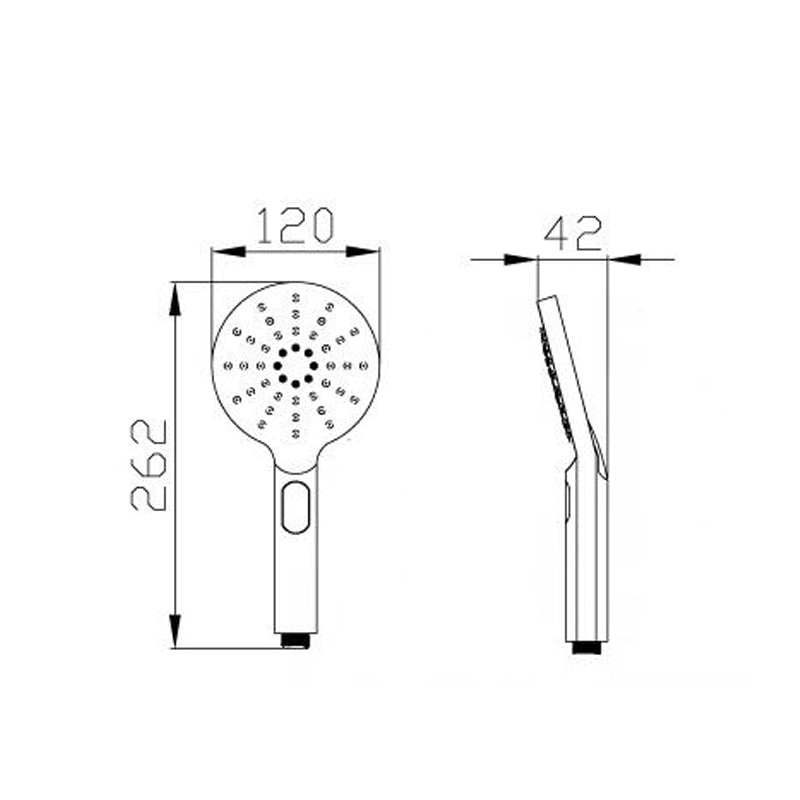 Celine Round Hand Shower Piece