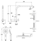 Chloe Compact Twin Shower