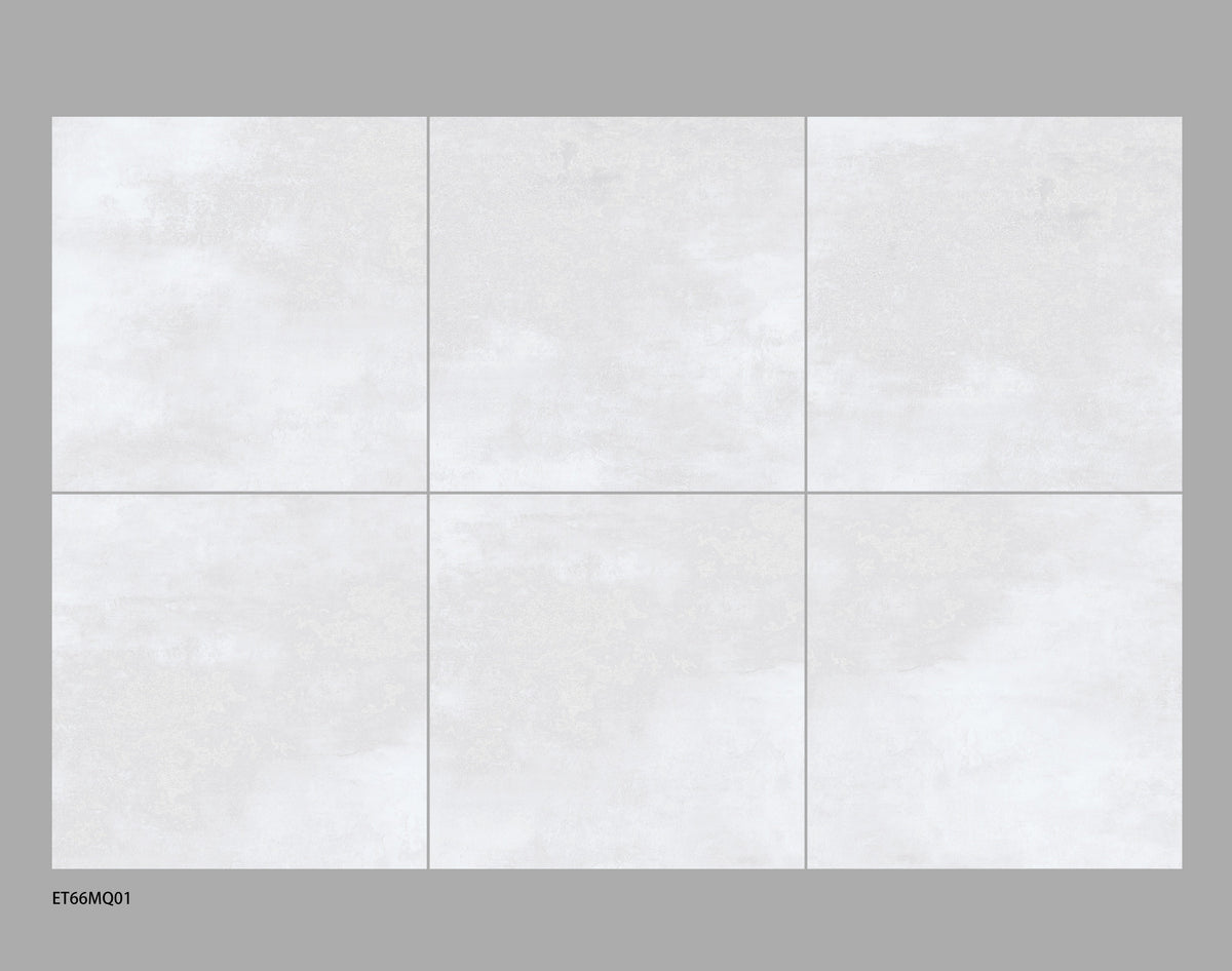 Cement White Porcelain Tile