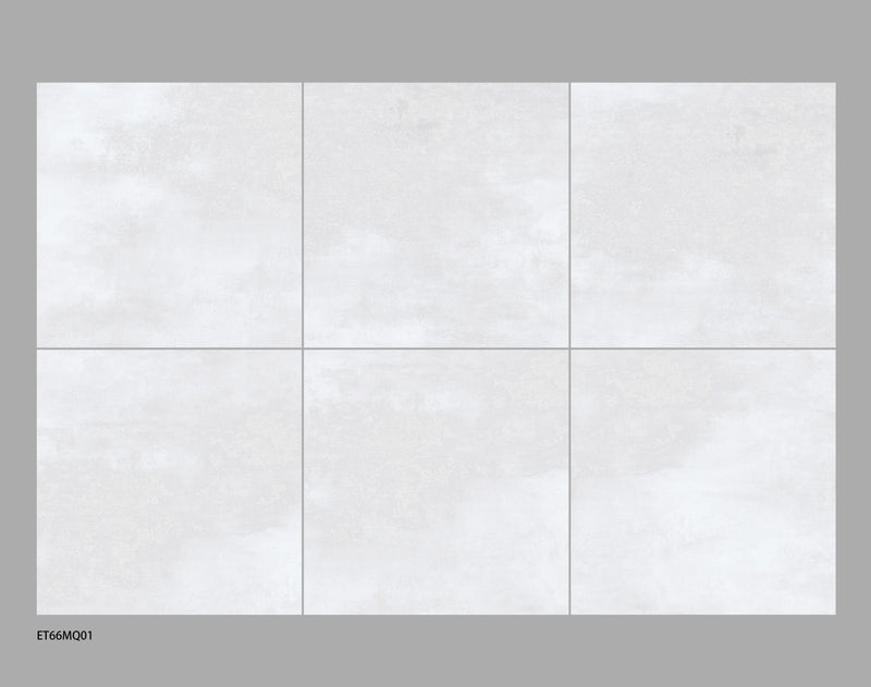 Cement White Porcelain Tile