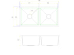 Callan Double Bowl Sink 700mm