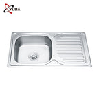 Caden Single Bowl Sink with Drainer 660mm