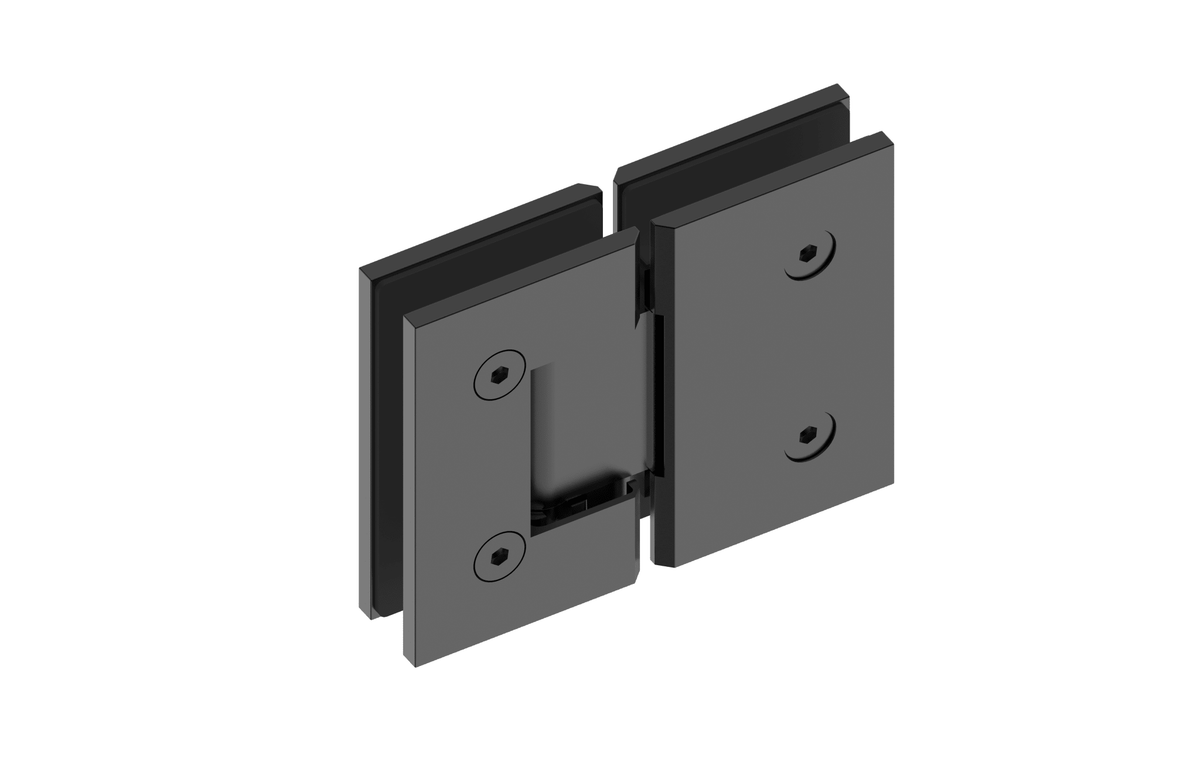 MELA Shower Screen Hinge — Matt Black (Hinge.FS.001-BLK)