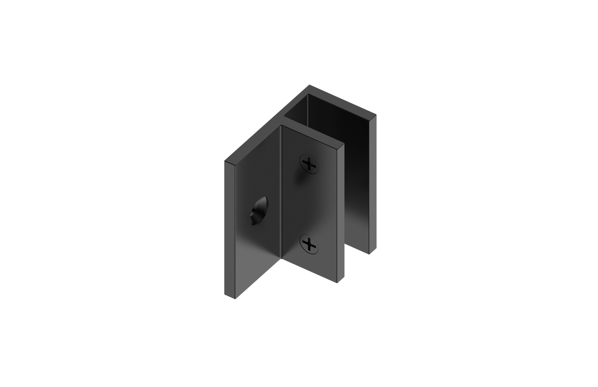 MELA Shower Screen L Bracket — Matt Black (L Bracket.BK)