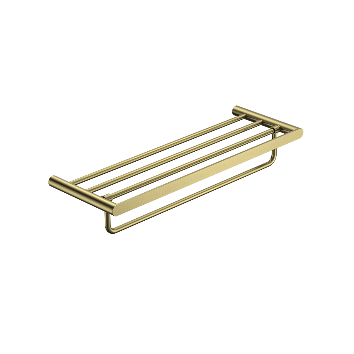 MELA PALCO/RONDO Bath Towel Shelf — Brushed Brass (PAL.BTS.001.BB)