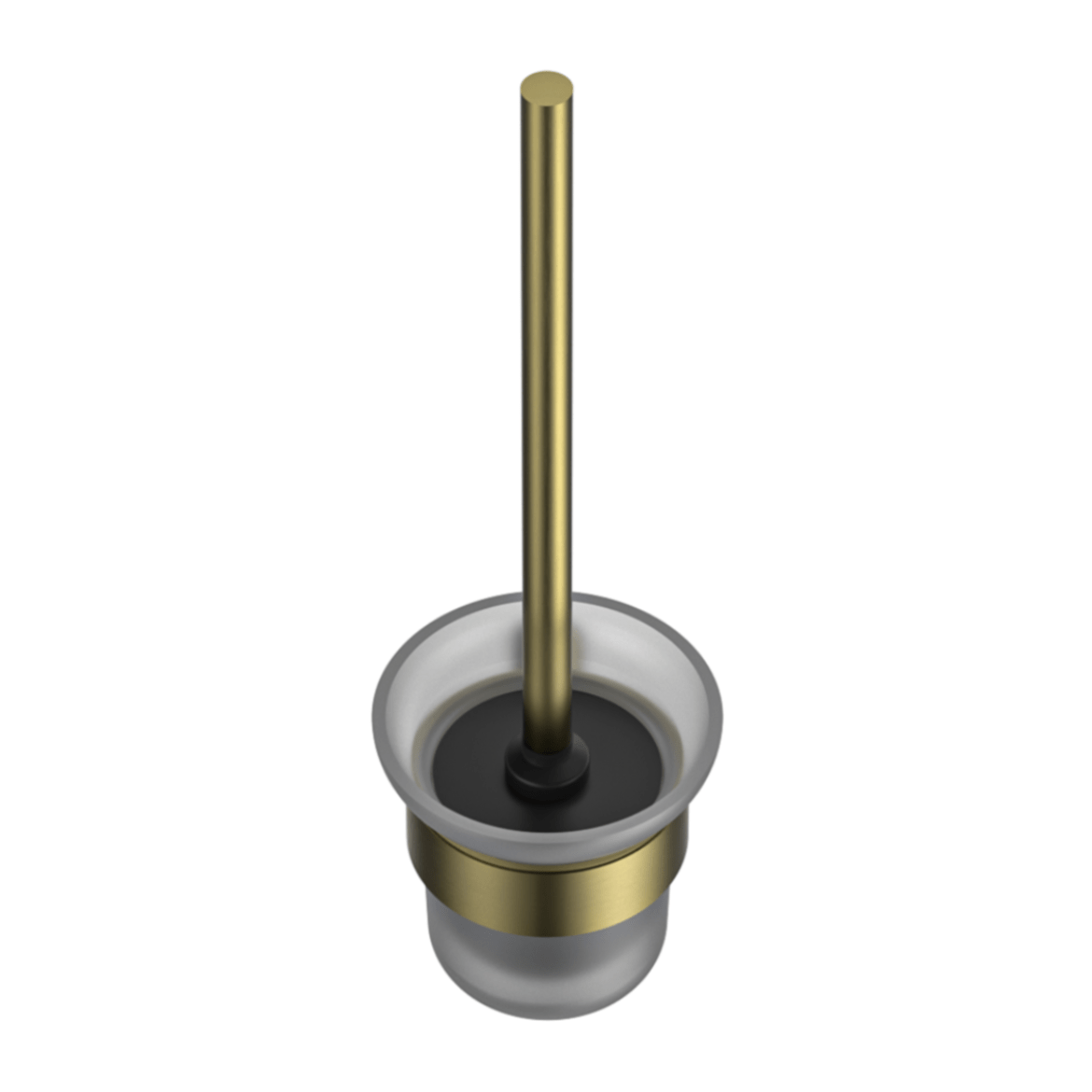 MELA PALCO/RONDO Toilet Brush Holder — Brushed Brass (PAL.TBH.001.BB)