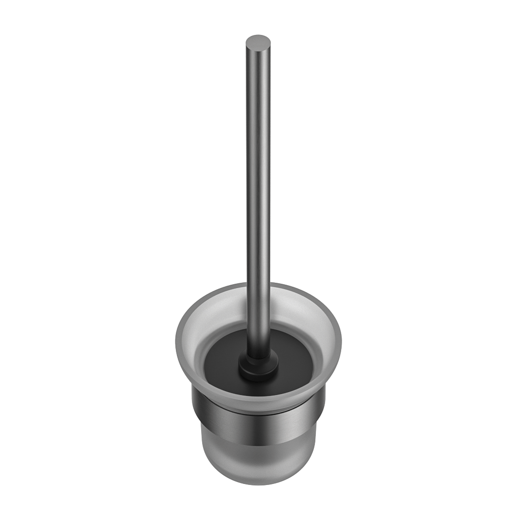 MELA PALCO/RONDO Toilet Brush Holder — Brushed Nickel (PAL.TBH.001.BN)
