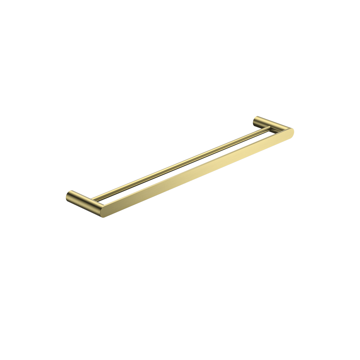 MELA PALCO/RONDO 600 Double Towel Rail — Brushed Brass (PAL.TR.600D.BB)