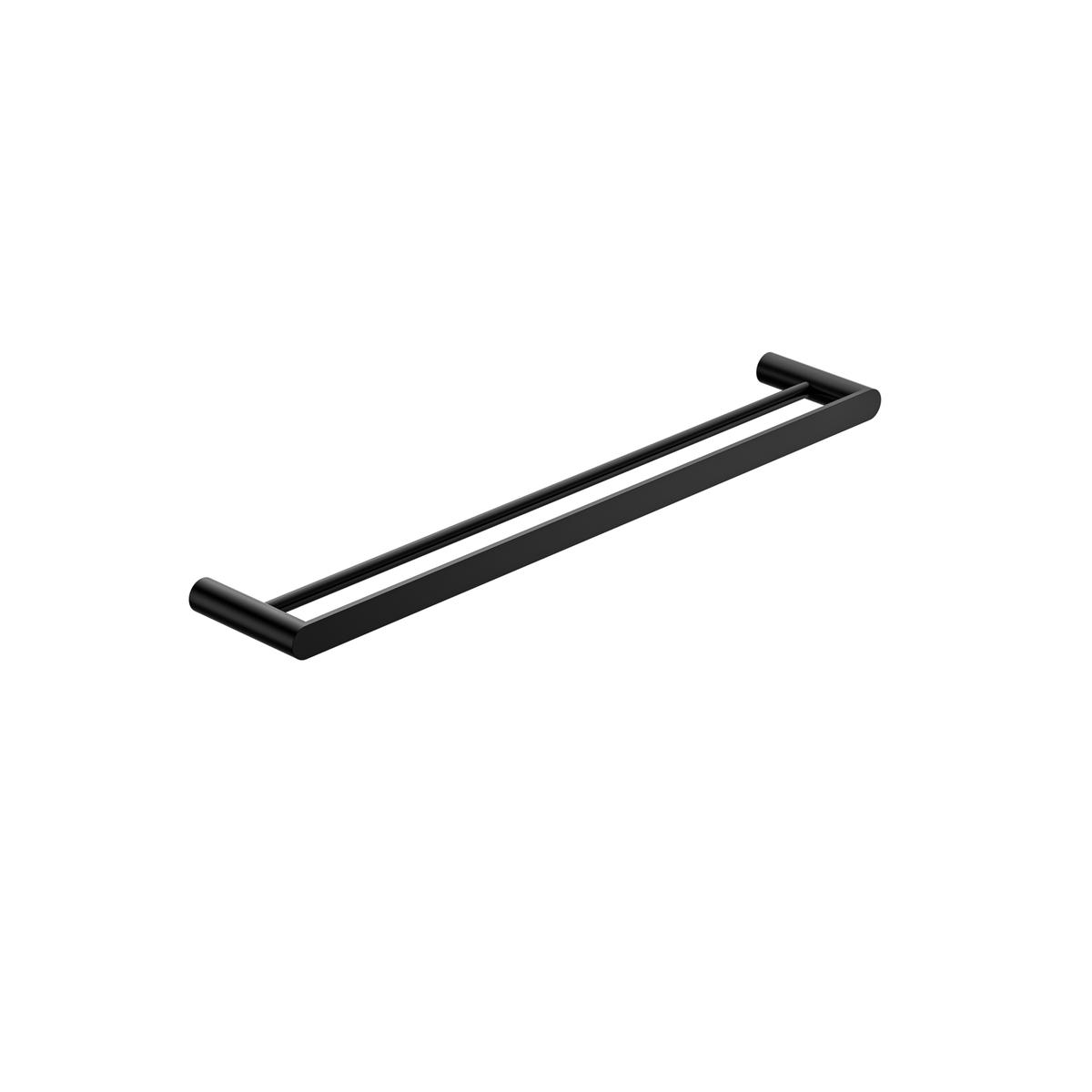 MELA PALCO/RONDO 600 Double Towel Rail — Matt Black (PAL.TR.600D.BK)