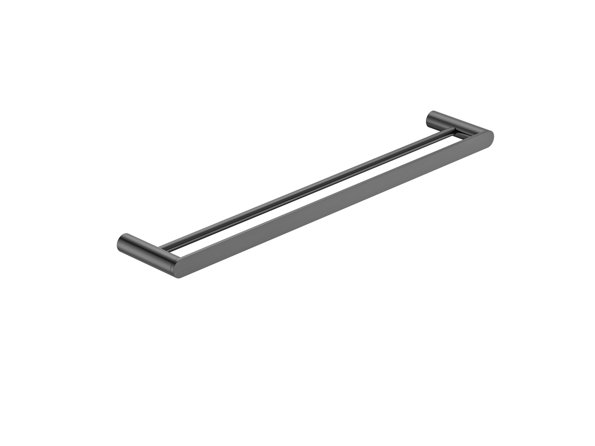 MELA PALCO/RONDO 600 Double Towel Rail — Gun Metal (PAL.TR.600D.GM)