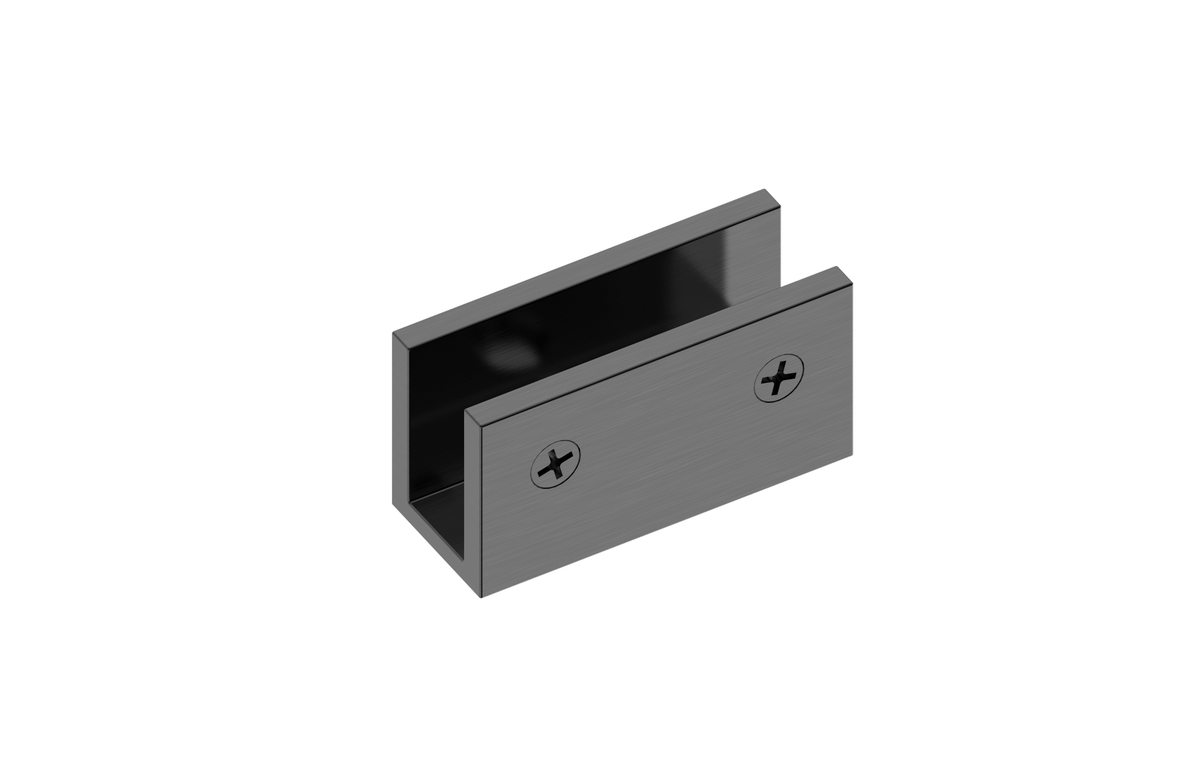 MELA Shower Screen U Bracket — Gun Metal (U Bracket.GM)