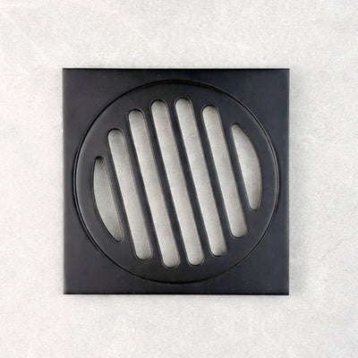 BAT Floor Drain 100mm - Ultra Short Collar - Matt Black