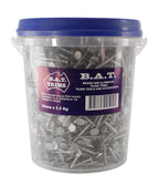 BAT Ring Shank Nails 25mm - Bucket