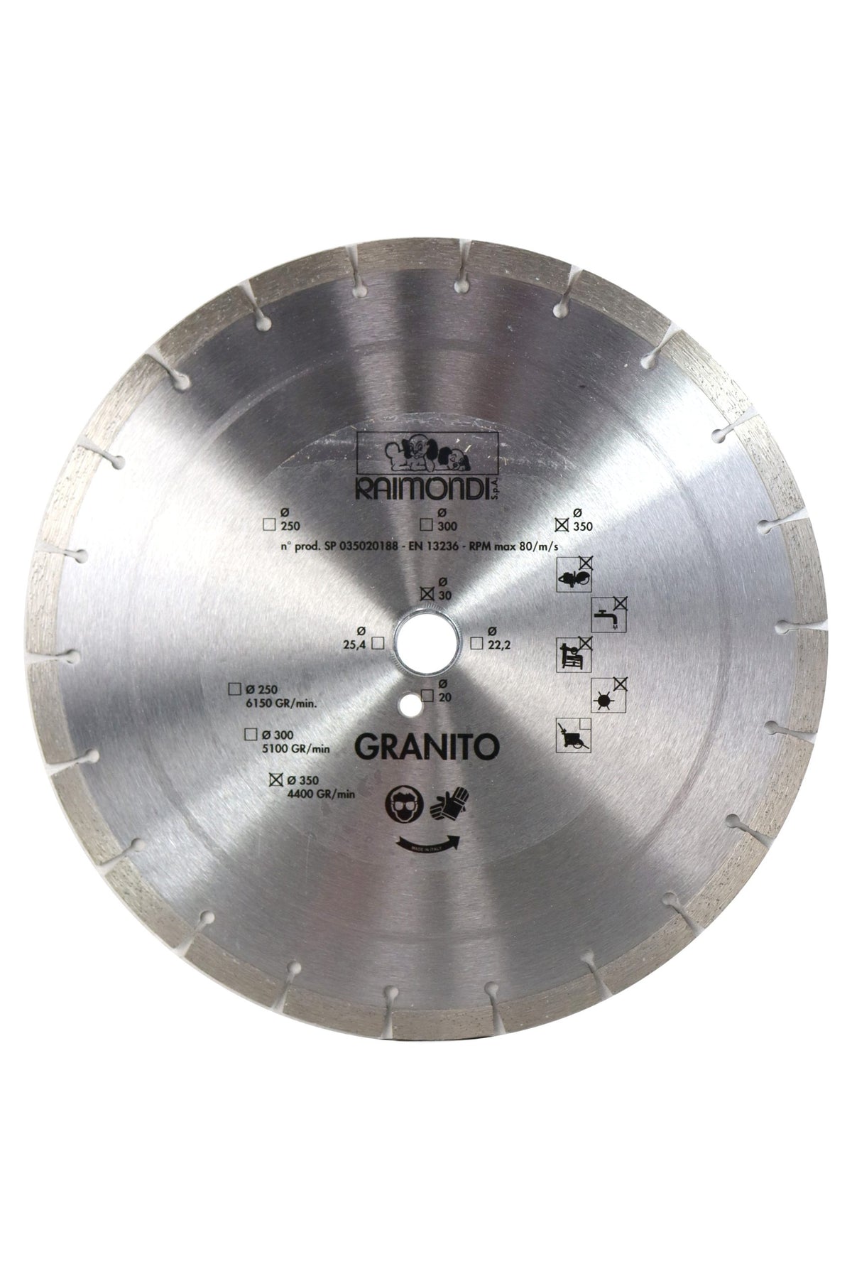 Raimondi Segmented Diamond Blade 350mm for granite