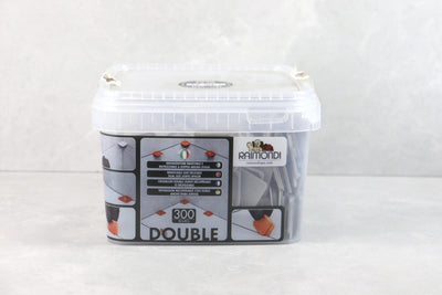 Raimondi Double Re-Usable Tile Spacer - 1 & 3mm (grey) or 2 & 5mm (red), 300 pack