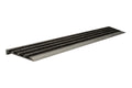 Aluminium Stair Trim with 4 Black Carborundum Strip Inserts (Mill Finish) – 75mm x 10mm x 2.5m