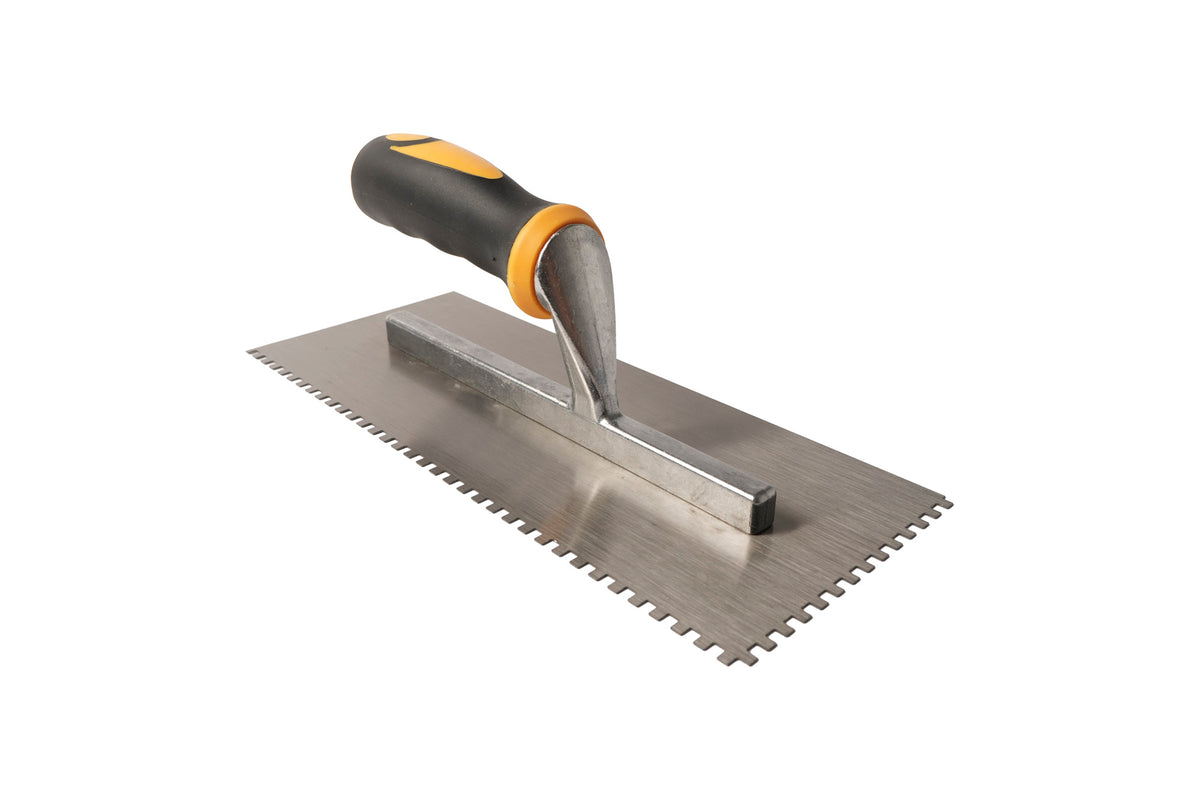 Bright Steel Square Notched Adhesive Trowel – product image 2
