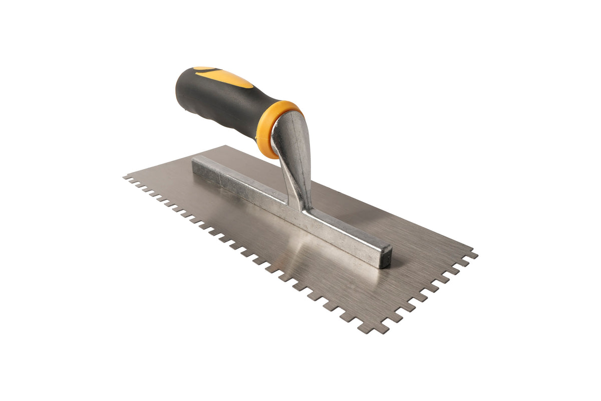 Bright Steel Square Notched Adhesive Trowel – product image 3