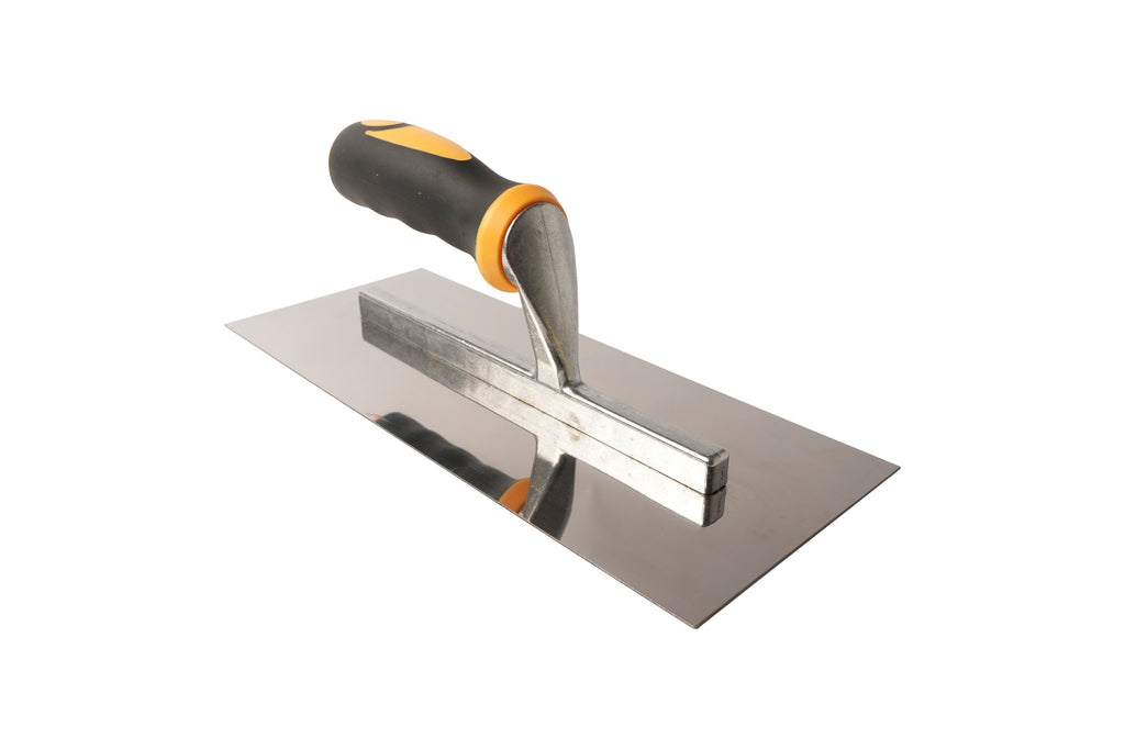 Stainless Steel Flat Maxi Grip Trowel
