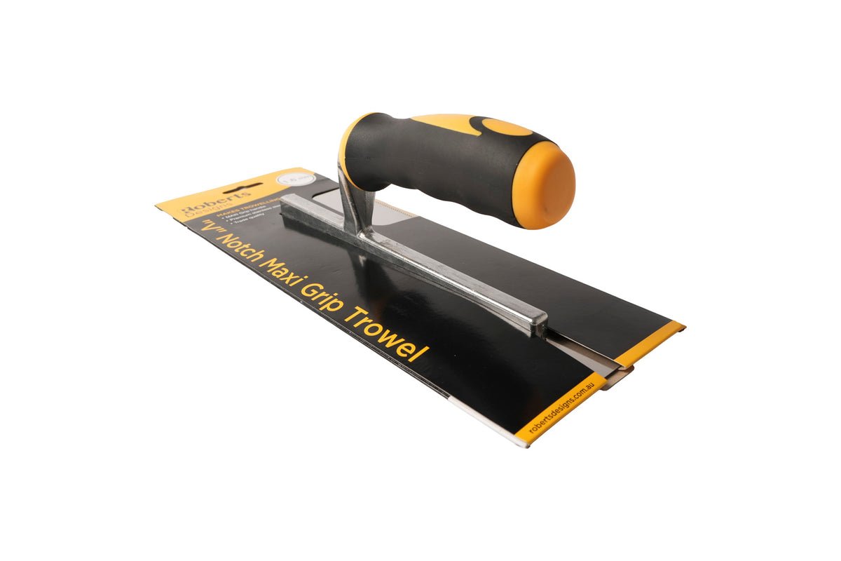 Stainless Steel “V” Notch Maxi Grip Trowel – product image 2