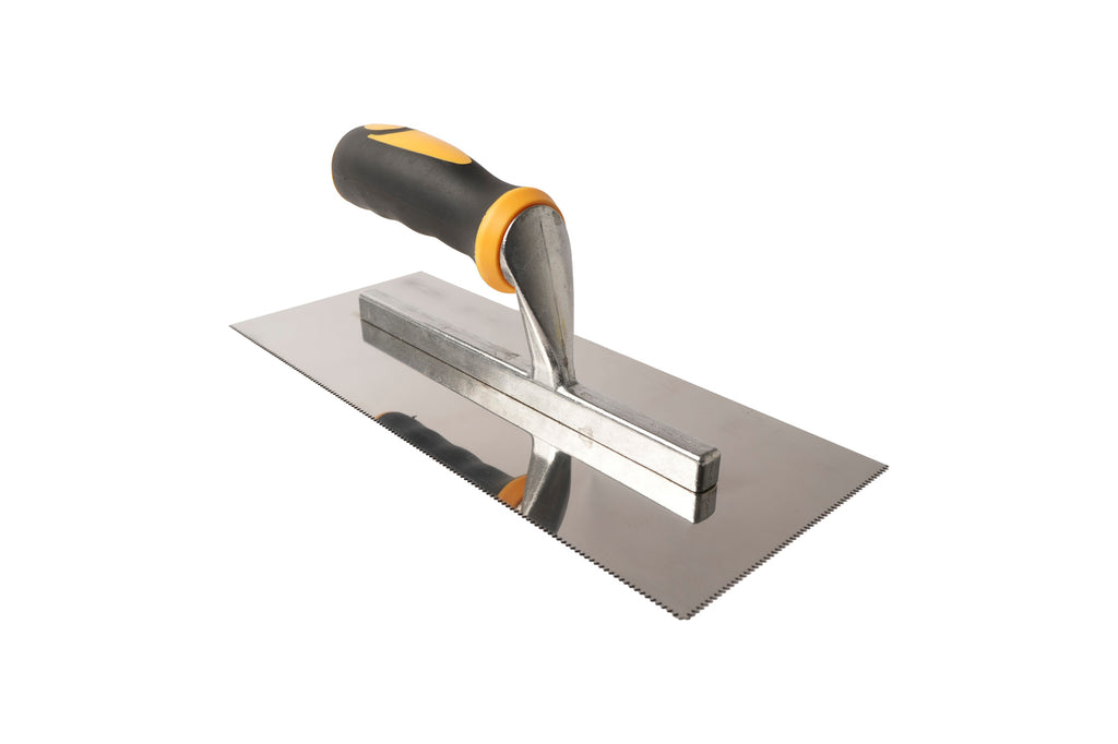 Stainless Steel “V” Notch Maxi Grip Trowel