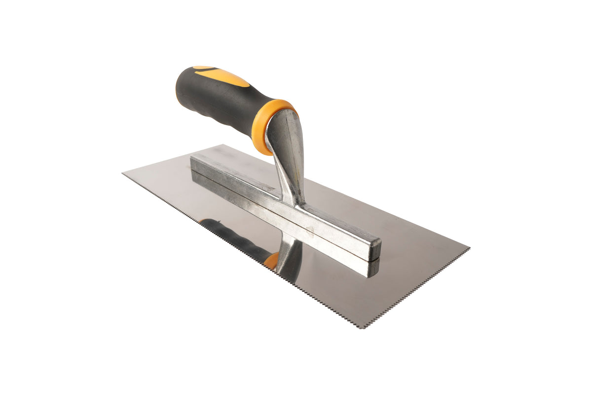 Stainless Steel “V” Notch Maxi Grip Trowel
