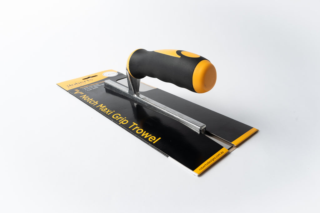 Stainless Steel “V” Notch Maxi Grip Trowel – product image 3
