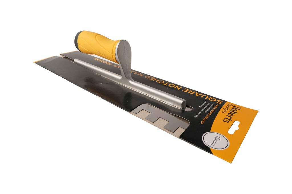 Stainless Steel Square Notched Maxi Grip Trowel – Large – image 1
