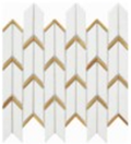 Arrow Crystal White Mosaic Tile (indicative swatch)