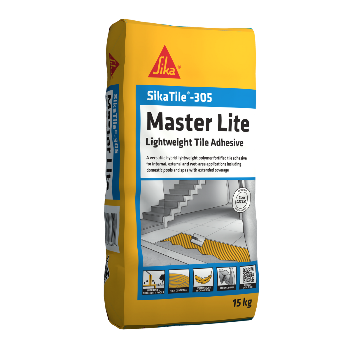 SikaTile-305 Master Lite 15kg lightweight tile adhesive bag