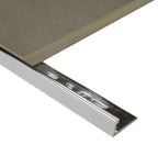 BAT Solid Brass Tiling Angle – 3m Lengths (Brass or Chrome) – Chrome Plated