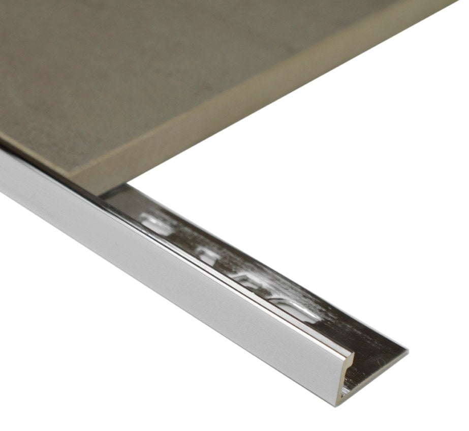 BAT Solid Brass Tiling Angle – 3m Lengths (Brass or Chrome) – Chrome Plated