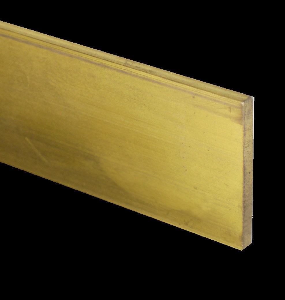 BAT Flat Bar – Aluminium, Brass & Stainless Steel – Brass (3.6m)