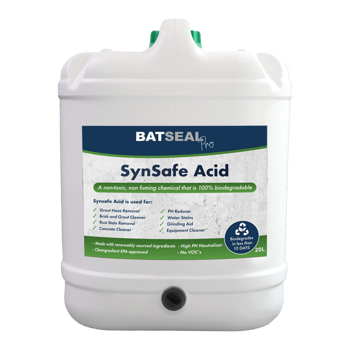 BAT SynSafe Acid 20 litre jerry can