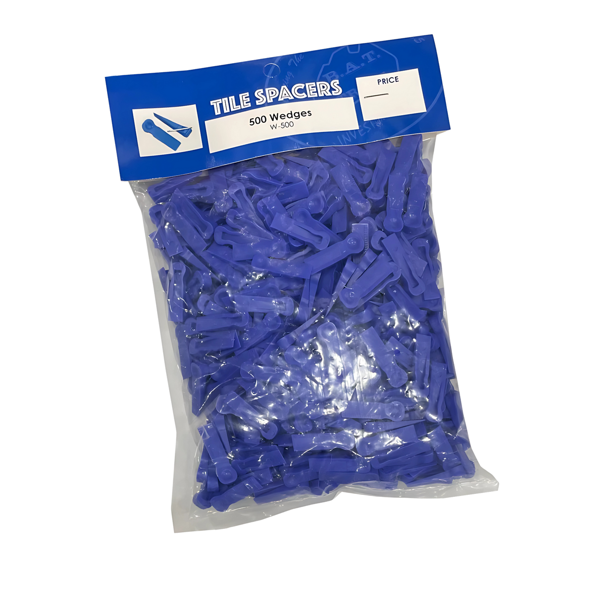Bag of 500 blue tile wedges