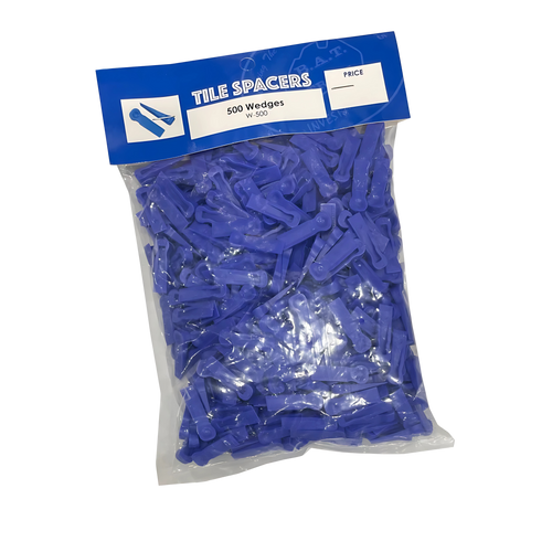 Bag of 500 blue tile wedges