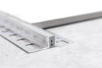 BAT Trims BATEX Expansion Joint Aluminium with grey insert – tile trim photo