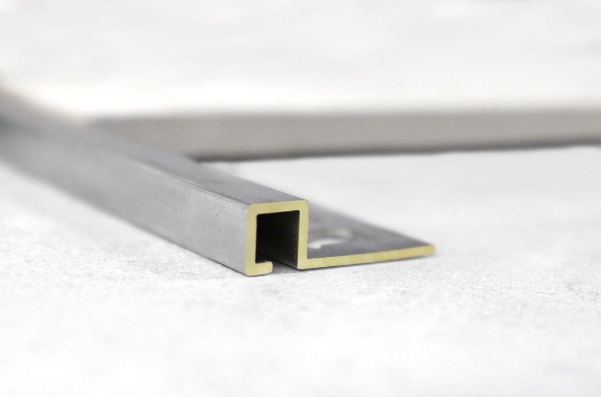BAT Trims Square Corner Angle chrome plated brass – tile trim photo