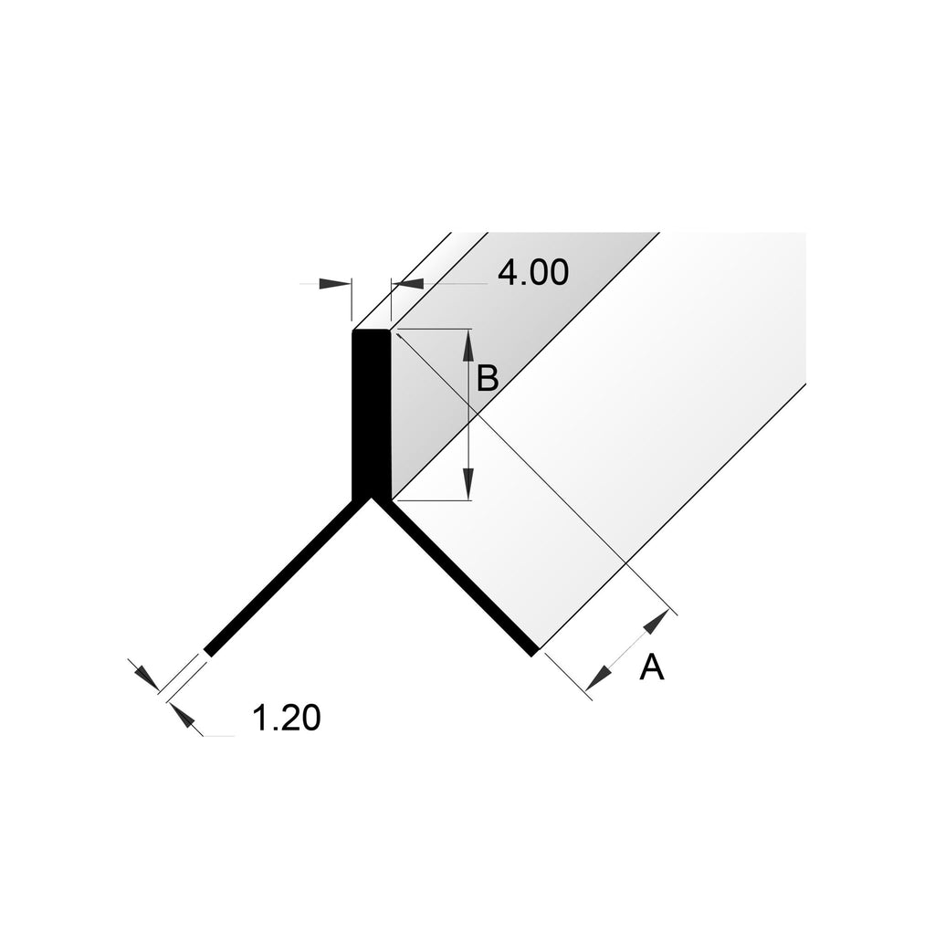 BAT Trims Decorative Y Section Trim profile drawing with dimensions